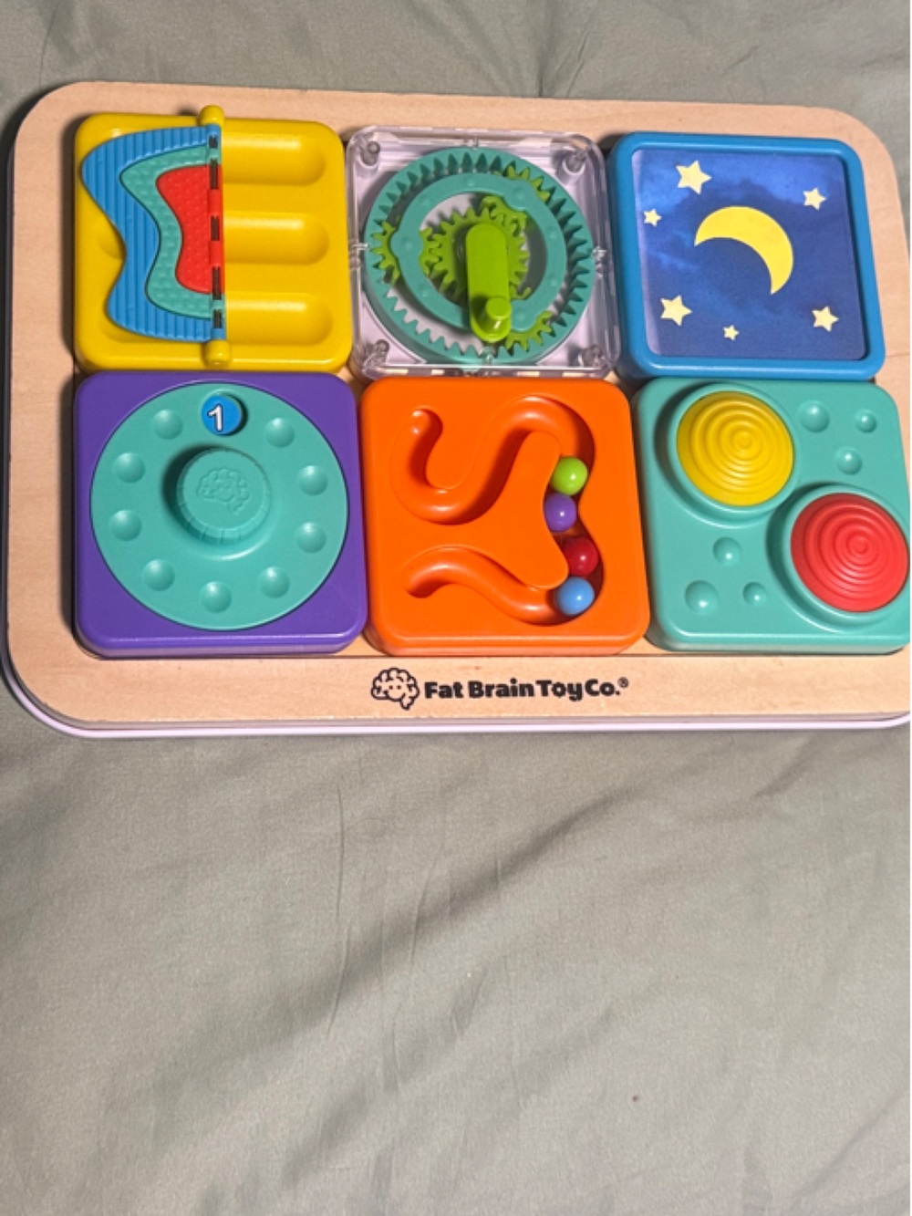 Wooden Activity Puzzle Board - Multicolor Kids Toy